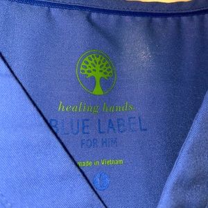 Matching Ceil Blue Scrub Set